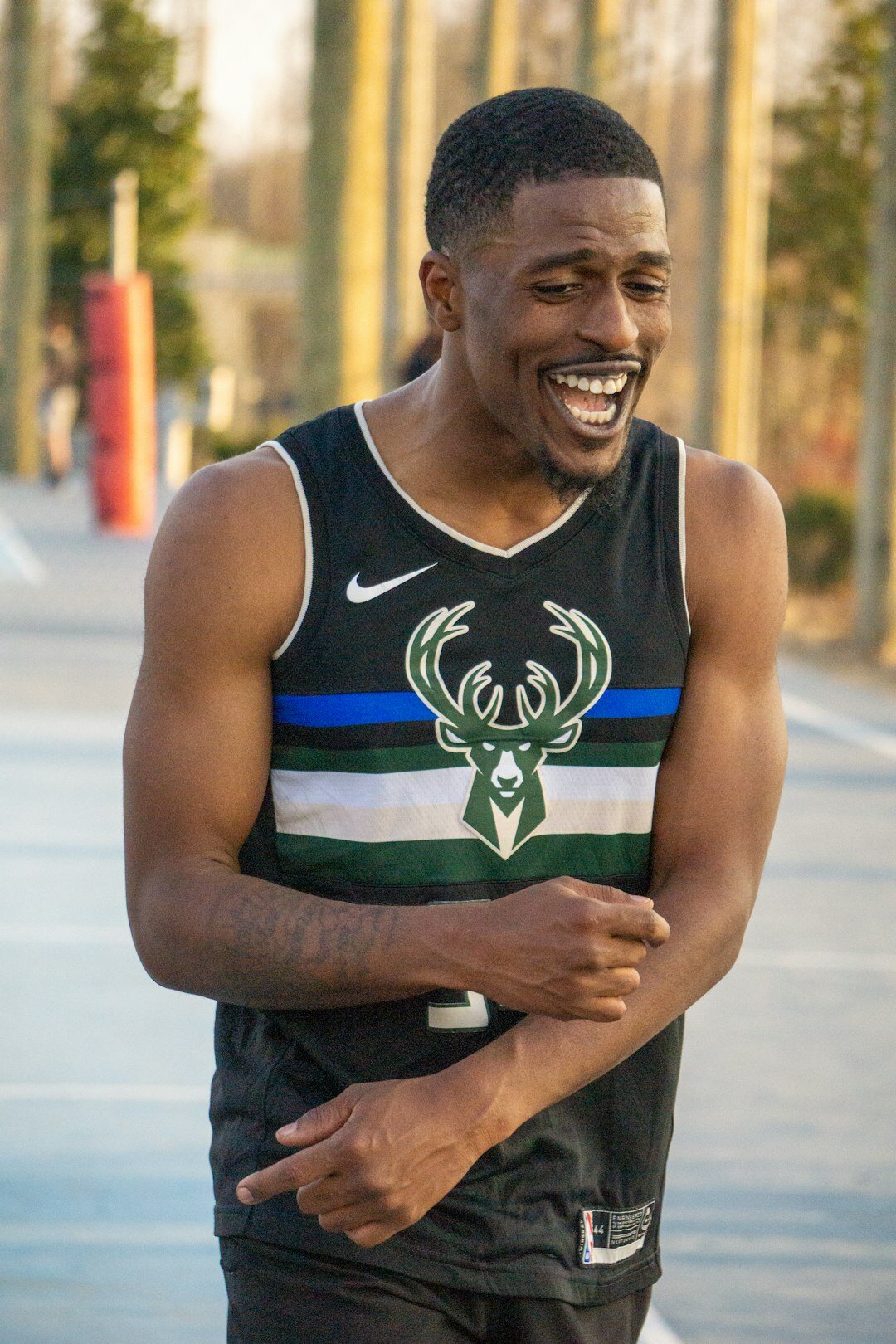 young athlete smiling